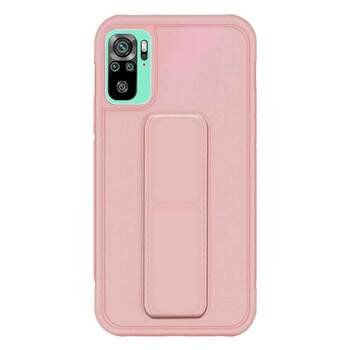 Microsonic Xiaomi Redmi Note 10 Kılıf Hand Strap Rose Gold