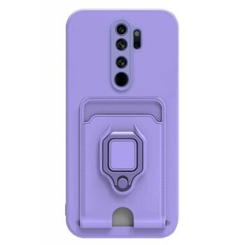 Microsonic Xiaomi Redmi Note 8 Pro Kılıf Multifunction Silicone Lila