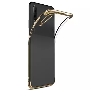 Microsonic Huawei P Smart Pro Kılıf Skyfall Transparent Clear Gold