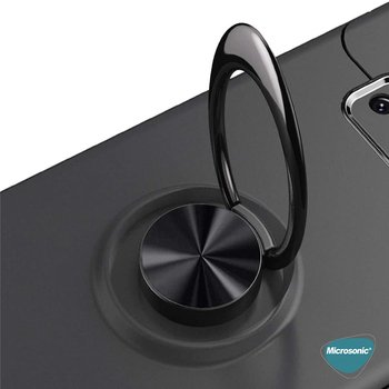 Microsonic Samsung Galaxy S8 Plus Kılıf Kickstand Ring Holder Kırmızı