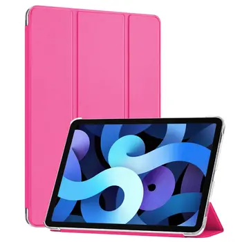 Microsonic Apple iPad Pro 13 2024 Kılıf (A2925-A2926) Slim Translucent Back Smart Cover Pembe