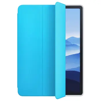 Microsonic Apple iPad Pro 13 2024 Kılıf (A2925-A2926) Slim Translucent Back Smart Cover Mavi