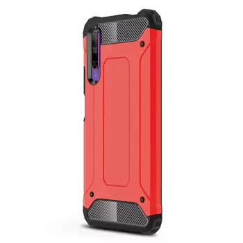 Microsonic Huawei P Smart Pro Kılıf Rugged Armor Kırmızı