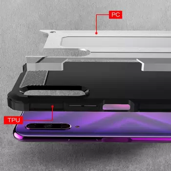 Microsonic Huawei P Smart Pro Kılıf Rugged Armor Gümüş