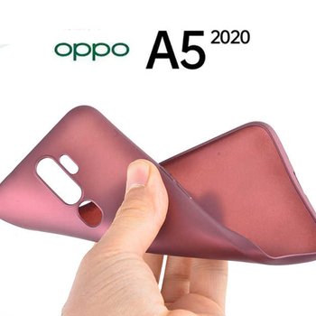 Microsonic Oppo A5 2020 Kılıf Matte Silicone Kırmızı