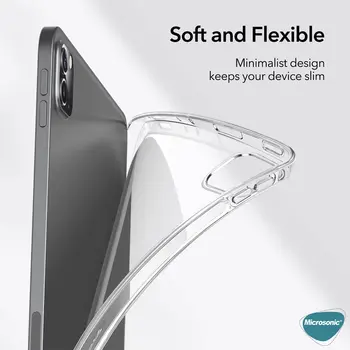 Microsonic Apple iPad Pro 13 2025 Kılıf (A3360-A3361) Transparent Soft Şeffaf