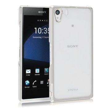 Microsonic Sony Xperia Z1 Kılıf Skyfall Transparent Clear Gümüş