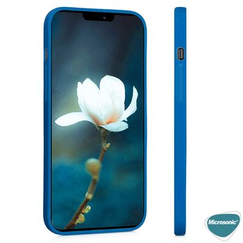 Microsonic Apple iPhone 12 Pro Max Kılıf Matte Silicone Lacivert