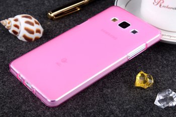 Microsonic Samsung Galaxy A7 Kılıf Transparent Soft Pembe