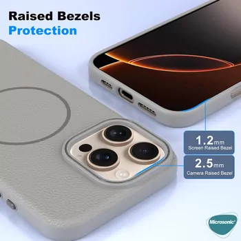 Microsonic Samsung Galaxy S24 Plus Kılıf MagLeather Pro Siyah
