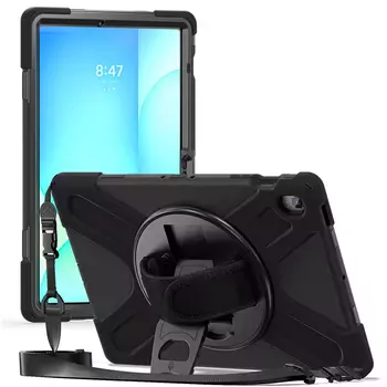 Microsonic Samsung Galaxy Tab S10 FE Plus Kılıf Heavy Defender Siyah