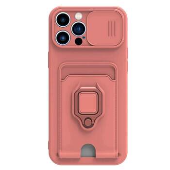 Microsonic Apple iPhone 12 Pro Max Kılıf Multifunction Silicone Pembe