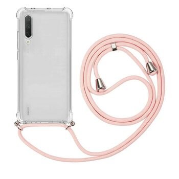 Microsonic Xiaomi Mi 9 SE Kılıf Neck Lanyard Rose Gold