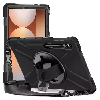 Microsonic Samsung Galaxy Tab S9 Plus X810 Kılıf Heavy Defender Siyah