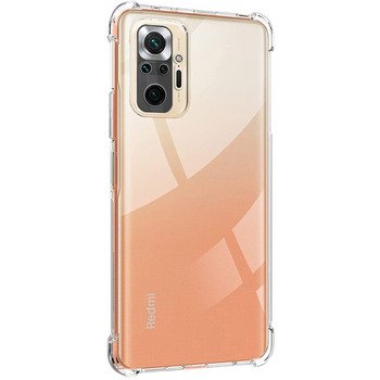 Microsonic Xiaomi Redmi Note 10 Pro Max Kılıf Anti Shock Silikon Şeffaf