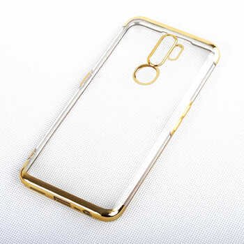 Microsonic Oppo A5 2020 Kılıf Skyfall Transparent Clear Gold