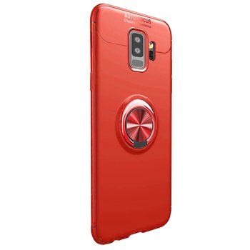 Microsonic Samsung Galaxy S9 Plus Kılıf Kickstand Ring Holder Kırmızı