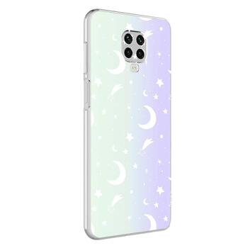 Microsonic Xiaomi Redmi Note 9 Pro Max Braille Feel Desenli Kılıf Moon