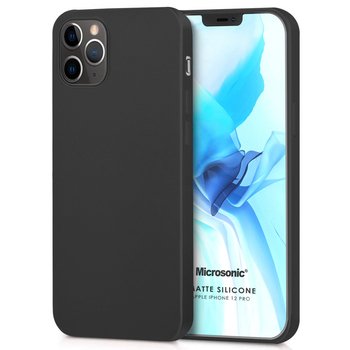 Microsonic Apple iPhone 12 Pro Kılıf Matte Silicone Siyah