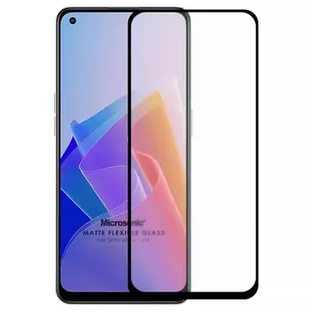 Microsonic Oppo Reno 7 Lite Seramik Matte Flexible Ekran Koruyucu Siyah