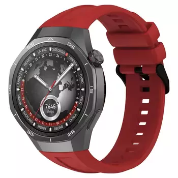 Microsonic Huawei Watch GT5 Pro 42mm Kordon, Silicone SwiftBands Kırmızı