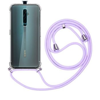 Microsonic Oppo Reno 2Z Kılıf Neck Lanyard Lila