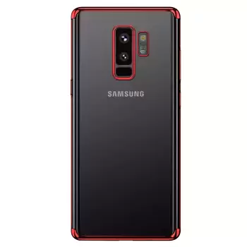 Microsonic Samsung Galaxy S9 Plus Kılıf Skyfall Transparent Clear Kırmızı