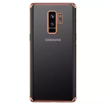 Microsonic Samsung Galaxy S9 Plus Kılıf Skyfall Transparent Clear Rose Gold