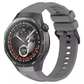 Microsonic Huawei Watch GT5 Pro 42mm Kordon, Silicone SwiftBands Gri