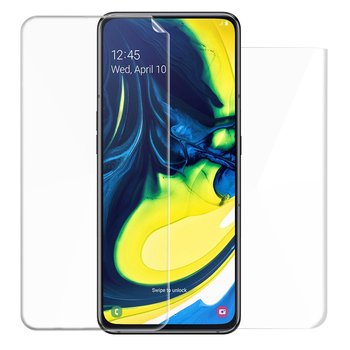 Microsonic Samsung Galaxy A80 Kavisli Ekran Koruyucu Film Seti - Ön ve Arka