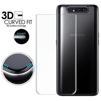 Microsonic Samsung Galaxy A80 Kavisli Ekran Koruyucu Film Seti - Ön ve Arka