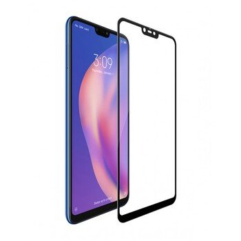 Microsonic Xiaomi Mi 8 Lite Kavisli Temperli Cam Ekran Koruyucu Film Beyaz