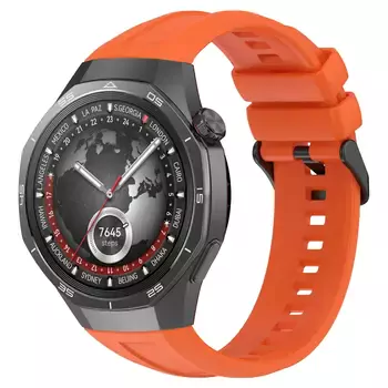 Microsonic Huawei Watch GT5 Pro 46mm Kordon, Silicone SwiftBands Turuncu
