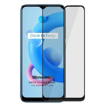 Microsonic Realme C11 2021 Seramik Matte Flexible Ekran Koruyucu Siyah