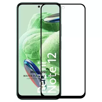 Microsonic Xiaomi Redmi Note 12 Seramik Matte Flexible Ekran Koruyucu Siyah