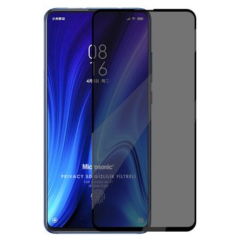 Microsonic Xiaomi Redmi K20 Invisible Privacy Kavisli Ekran Koruyucu Siyah