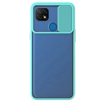 Microsonic Realme C21 Kılıf Slide Camera Lens Protection Turkuaz