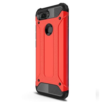 Microsonic Xiaomi Mi 8 Lite Kılıf Rugged Armor Kırmızı