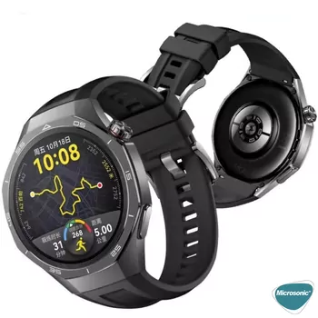 Microsonic Huawei Watch GT5 Pro 46mm Kordon, Silicone SwiftBands Mavi