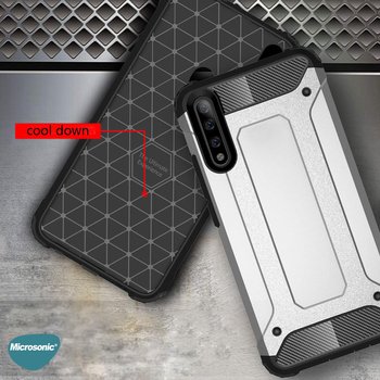 Microsonic Huawei Y8P Kılıf Rugged Armor Rose Gold