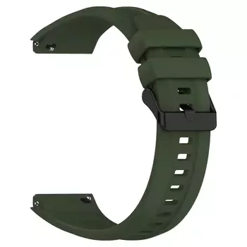 Microsonic Huawei Watch GT5 Pro 46mm Kordon, Silicone SwiftBands Koyu Yeşil