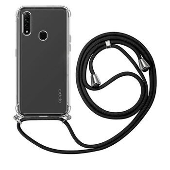 Microsonic Oppo A31 Kılıf Neck Lanyard Siyah