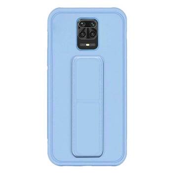 Microsonic Xiaomi Redmi Note 9 Pro Kılıf Hand Strap Mavi