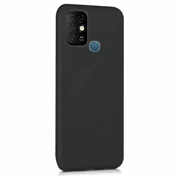 Microsonic Matte Silicone Infinix Hot 10 Kılıf Siyah