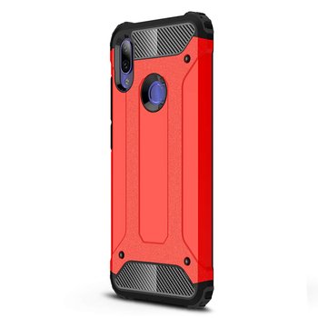 Microsonic Xiaomi Redmi Note 7 Pro Kılıf Rugged Armor Kırmızı