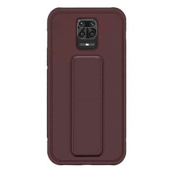 Microsonic Xiaomi Redmi Note 9 Pro Kılıf Hand Strap Mor