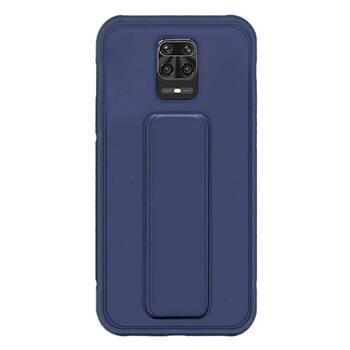 Microsonic Xiaomi Redmi Note 9 Pro Kılıf Hand Strap Lacivert