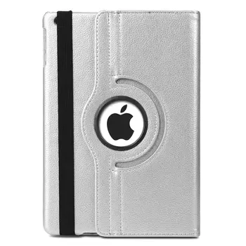 Microsonic Apple iPad 10.2'' 7. Nesil (A2197-A2200-A2198) Kılıf 360 Rotating Stand Deri Gümüş