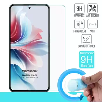 Microsonic Oppo Reno 11F Nano Glass Cam Ekran Koruyucu