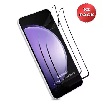 Microsonic Samsung Galaxy S23 FE Crystal Seramik Nano Ekran Koruyucu Siyah (2 Adet)